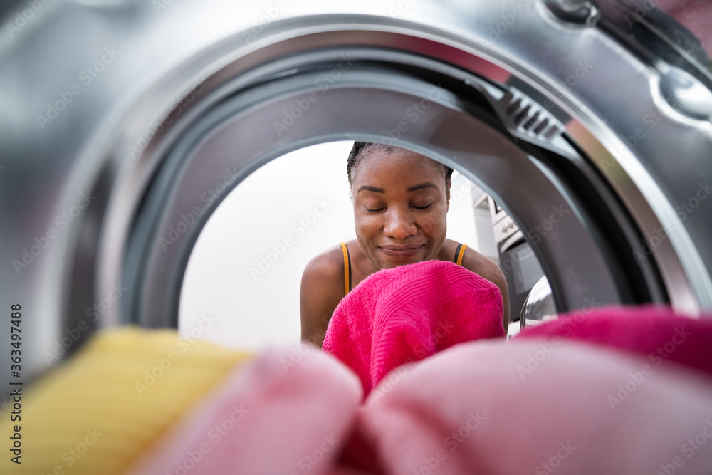 Smelling Washed Clothes Or Laundry Smelling Washed Clothes Or Laundry