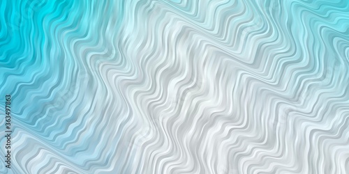 Light BLUE vector background with wry lines. Colorful abstract illustration with gradient curves. Pattern for commercials, ads.
