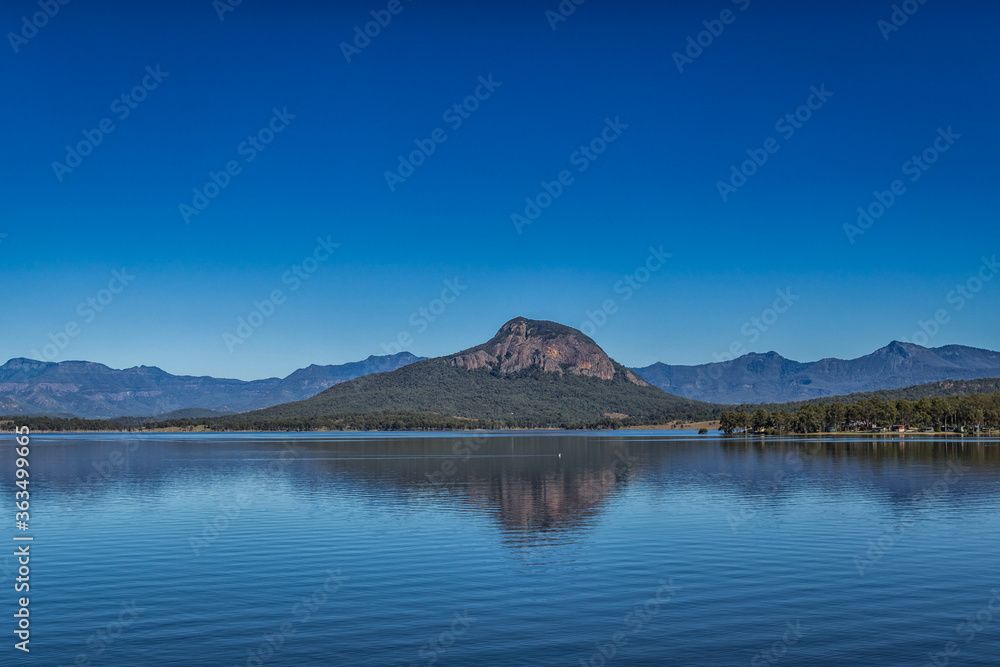 Mountain and lake