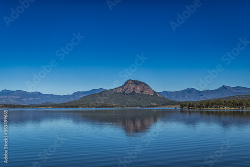 Mountain and lake