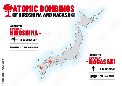 Infographics for the 75th anniversary of Atomic Bombings of Hiroshima and Nagasaki