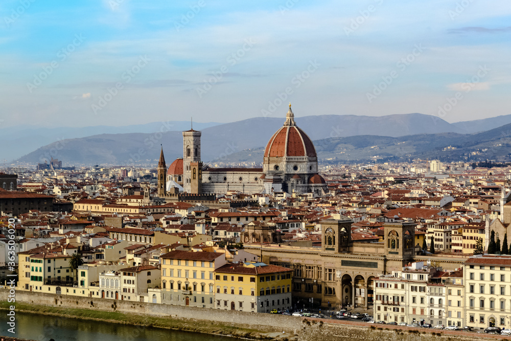 A view of the city of Florence seen from the ''Piazzale Michelangelo''
