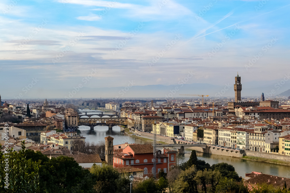 A view of the city of Florence seen from the ''Piazzale Michelangelo''