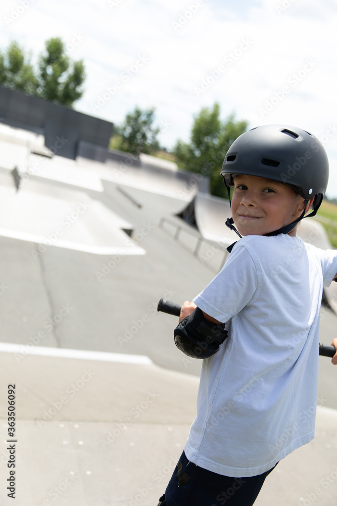 Portrait of a little athlete.