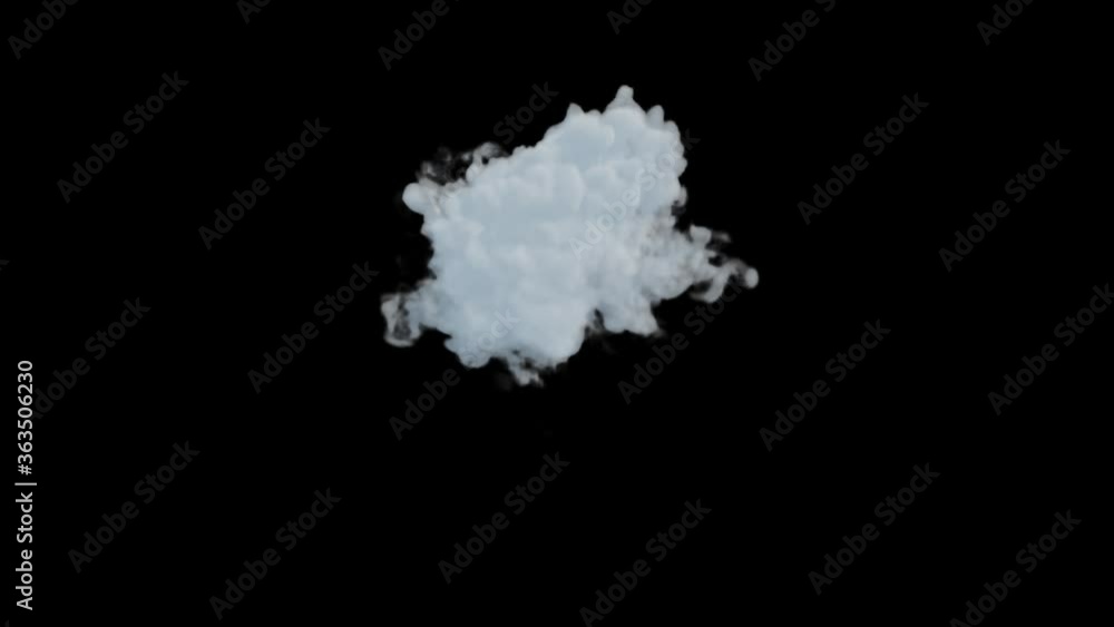 VFX animation of dry ice smoke clouds fog on green background. White Cloudy smoke VFX animation of dry ice smoke clouds fog on green background. White Cloudy smoke
