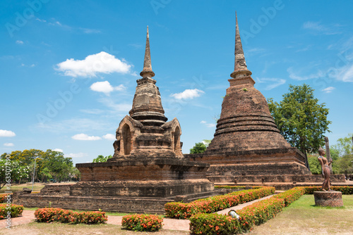 Obraz na plátně Wat Sra Sri in Sukhothai Historical Park, Sukhothai, Thailand