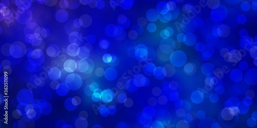 Light Pink, Blue vector background with spots. Abstract decorative design in gradient style with bubbles. Pattern for wallpapers, curtains.