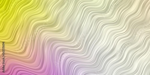 Light Multicolor vector background with bent lines. Colorful illustration, which consists of curves. Pattern for websites, landing pages.