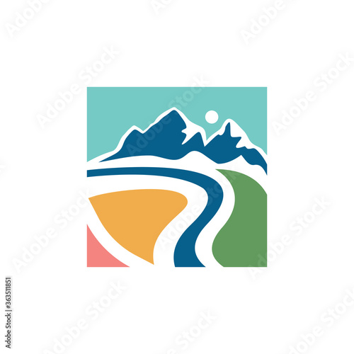 Mountain Logo Vector Icon Design