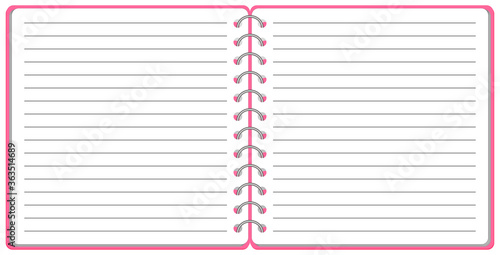 リングノート テンプレート イラスト ベクター