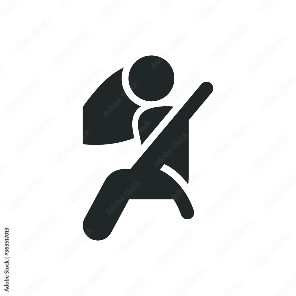Car airbag icon Car airbag icon