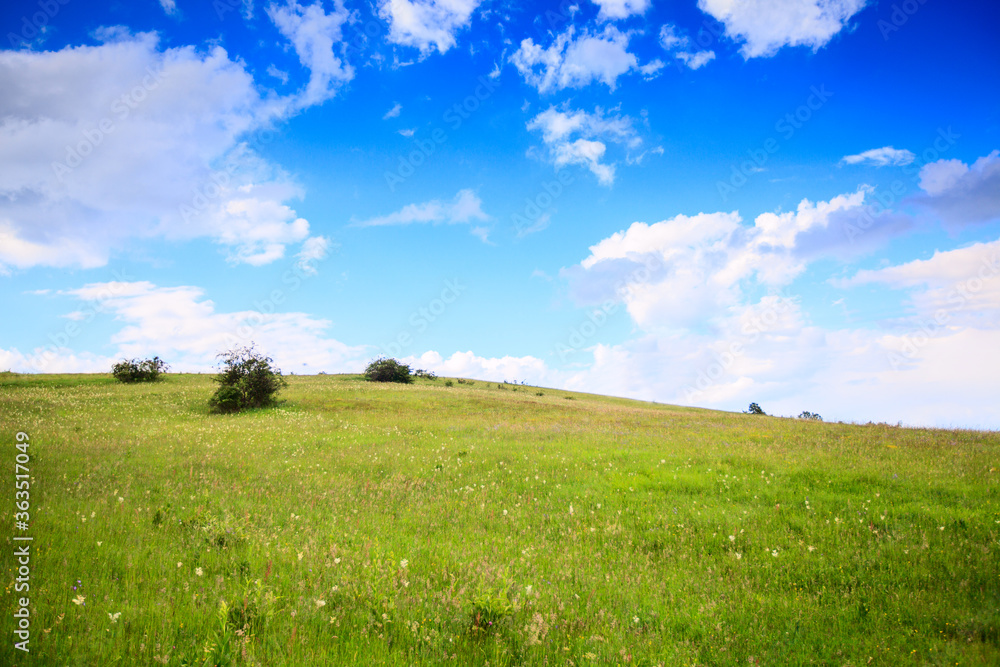 Beautiful nature landscape panoramic view summer day Beautiful nature landscape panoramic view summer day