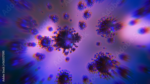 CORONAVIRUS | COVID-19 | 3D Render Illustration | Hintergrund / Banner photo