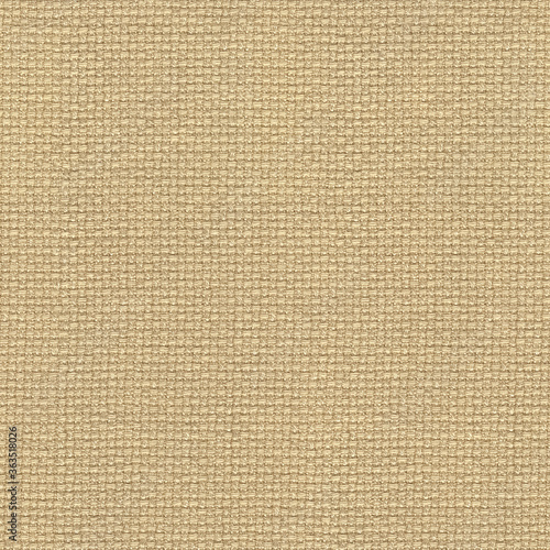 Detailed seamless texture of woven rough beige fabric