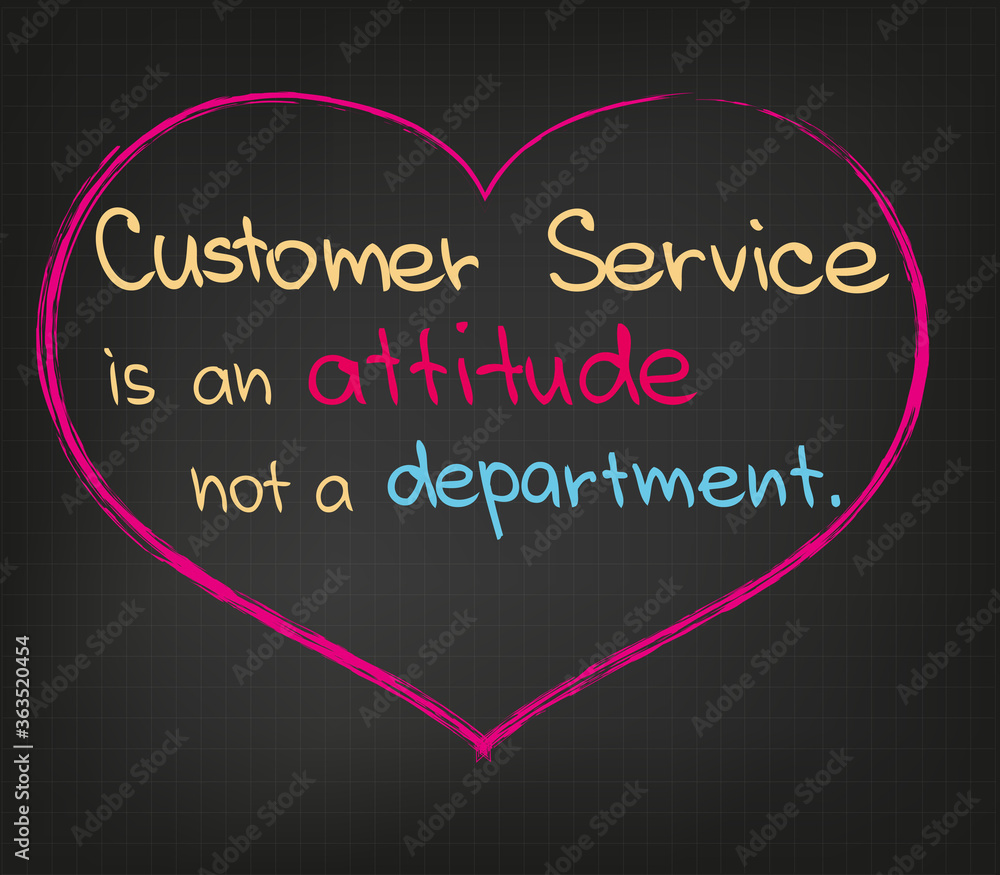Customer Service Quote in Business Sketch Vector