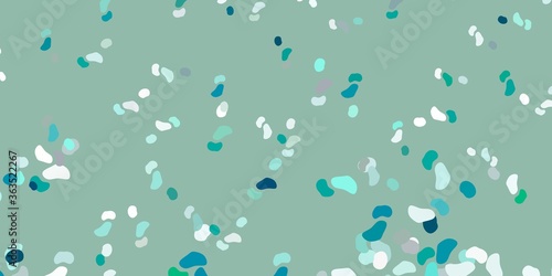 Light green vector pattern with abstract shapes.