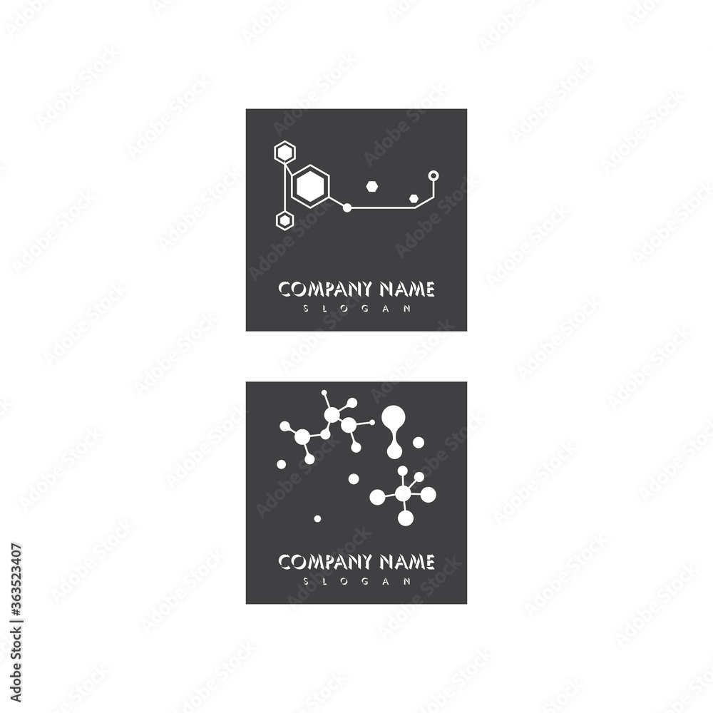 Obraz premium Molecule vector illustration design