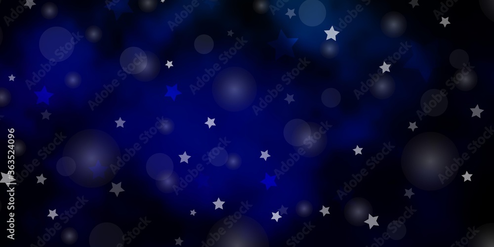Dark Blue, Green vector template with circles, stars. Glitter abstract illustration with colorful drops, stars. Design for wallpaper, fabric makers. Dark Blue, Green vector template with circles, stars. Glitter abstract illustration with colorful drops, stars. Design for wallpaper, fabric makers.