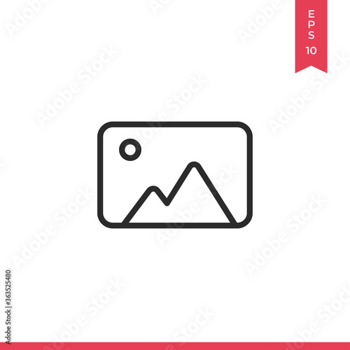 Photo icon vector. Image sign