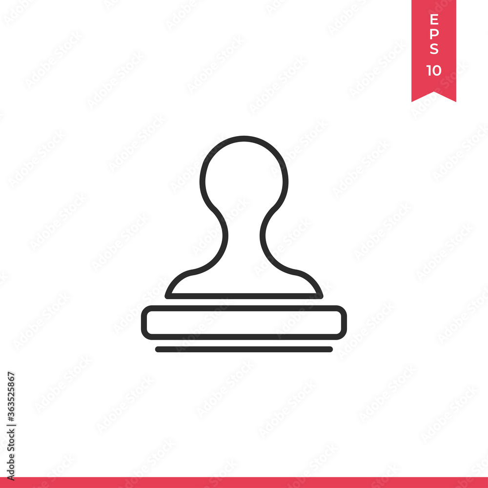 Stamp icon vector. Rubber stamp sign Stamp icon vector. Rubber stamp sign