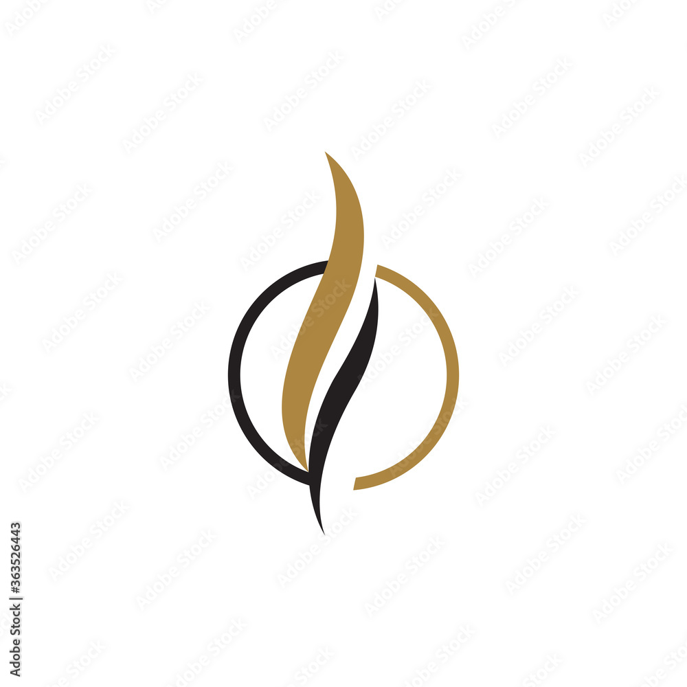 Hair Wave Logo Template vector Hair Wave Logo Template vector