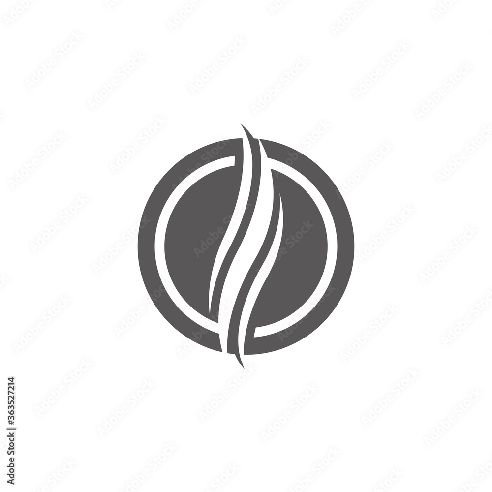 Obraz premium Hair Wave Logo Template vector