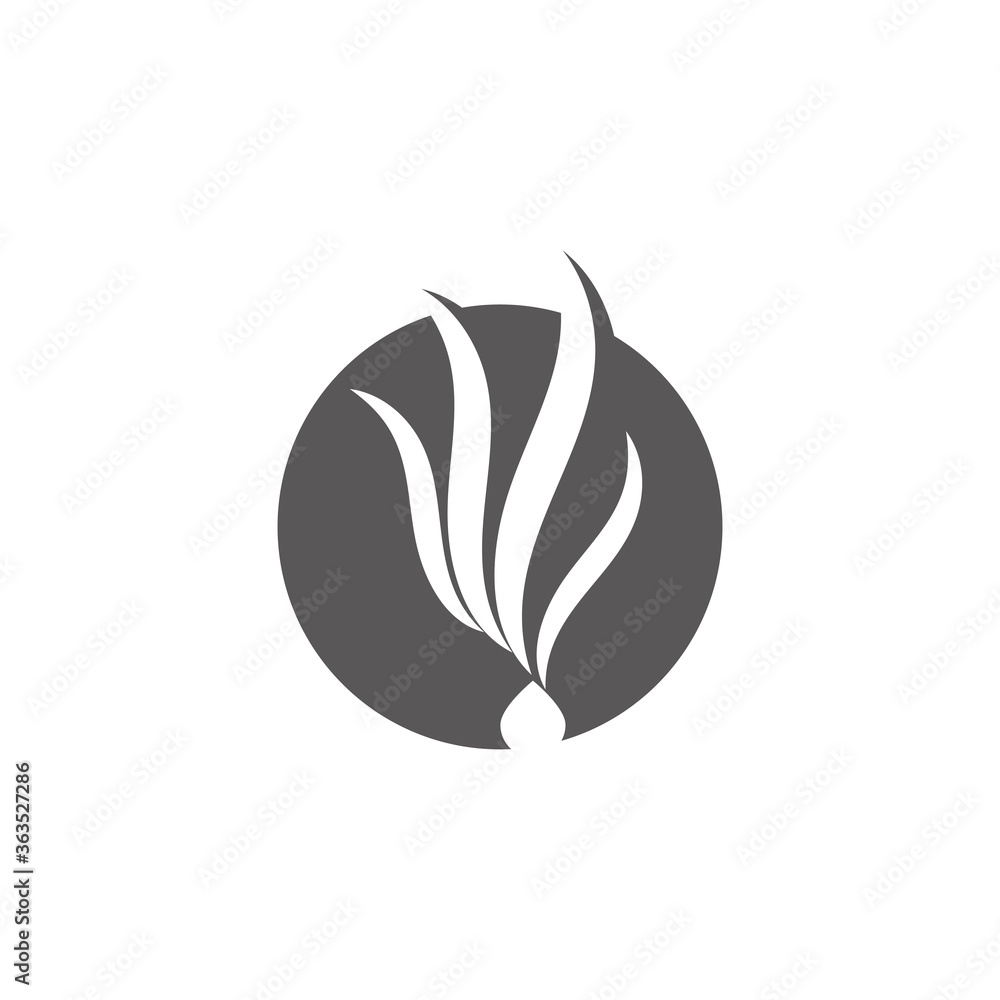 Naklejka premium Hair Wave Logo Template vector
