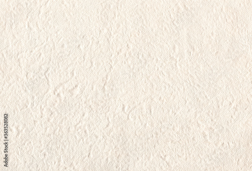 Sheet of hand crafted rough white paper background. Extra large highly detailed image. Recycled paper concept.