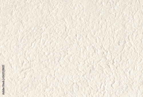Sheet of hand crafted rough white paper background. Extra large highly detailed image.