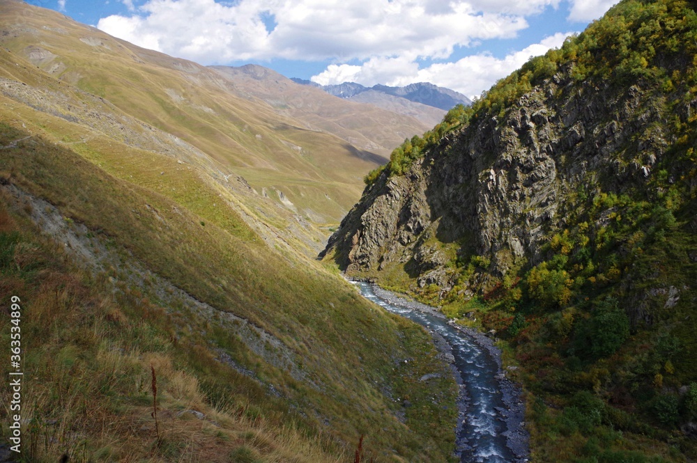 Mountain landscape of Georgia