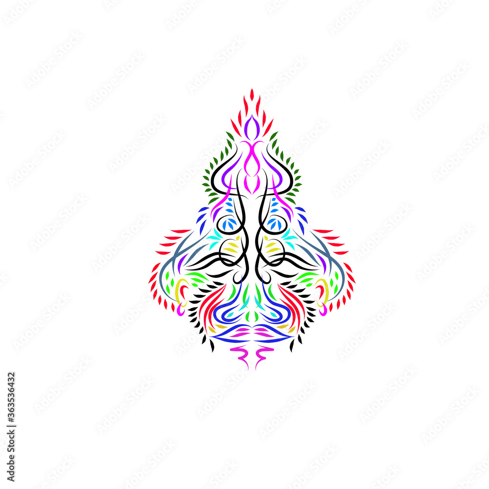 Obraz premium abstract floral ornament