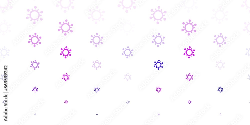 Light Purple, Pink vector texture with disease symbols.
