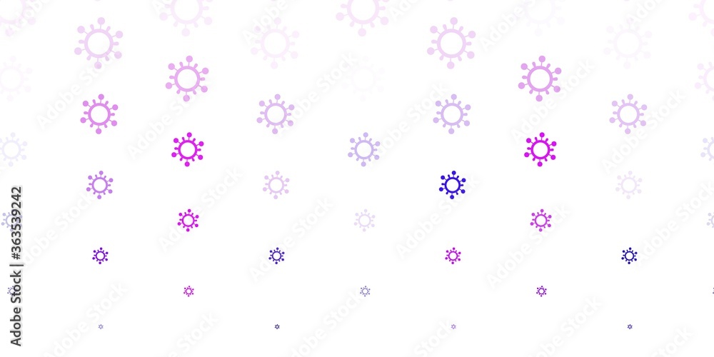 Light Purple, Pink vector texture with disease symbols. Light Purple, Pink vector texture with disease symbols.