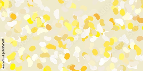 Light orange vector background with random forms.