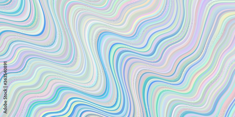 Fototapeta premium Light Pink, Blue vector background with wry lines.