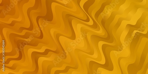 Light Orange vector texture with wry lines. Brand new colorful illustration with bent lines. Template for your UI design.