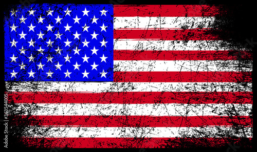 Grunge american flag background