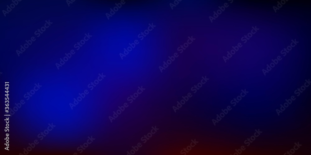 Dark Blue, Red vector blur pattern.