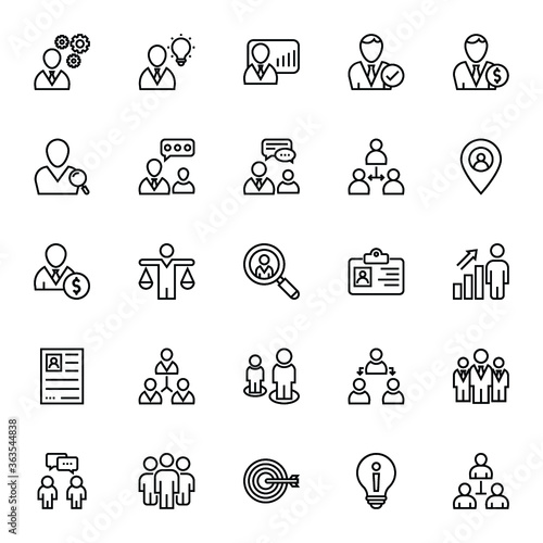 Human Resources Vector Icons 2