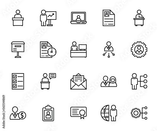 Human Resources Vector Icons 3