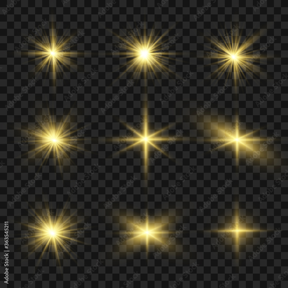 Yellow light stars. Yellow light stars.