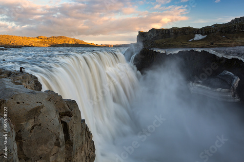 sunset at Dettifoss Iceland