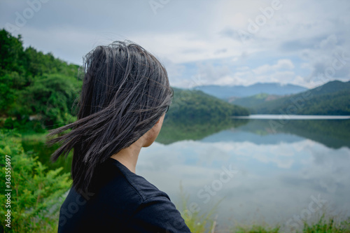 woman on the lake © Supat