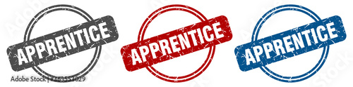 apprentice stamp. apprentice sign. apprentice label set