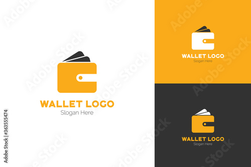 Wallet Logo Abstract Design Vector photo