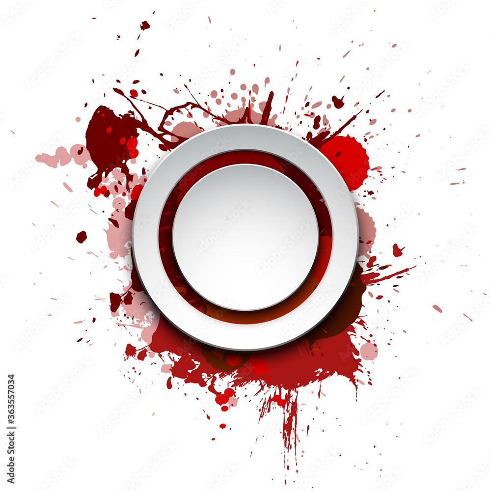 Obraz premium Banner blot presentation, vector splash poster. Graphic composit