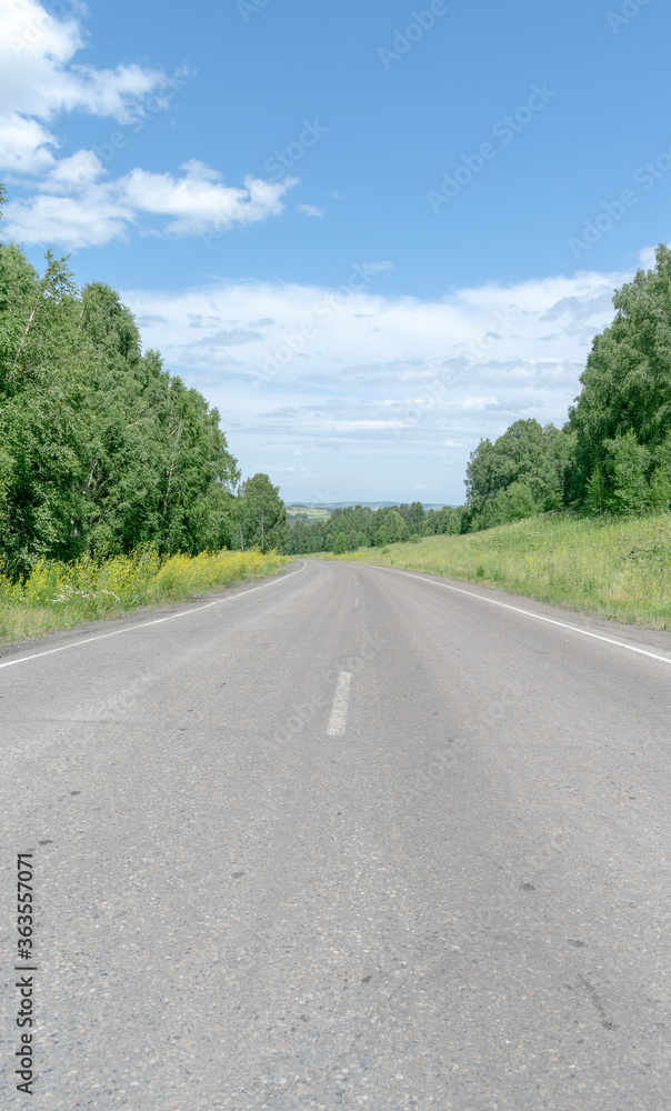 road in the countryside