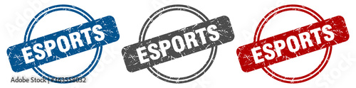 esports stamp. esports sign. esports label set