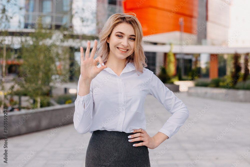 Genuine beautiful successful businesswoman.Happy of successful business office manager Genuine beautiful successful businesswoman.Happy of successful business office manager