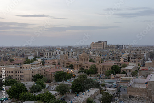 Aerial view of old city area of Karachi PAKISTAN